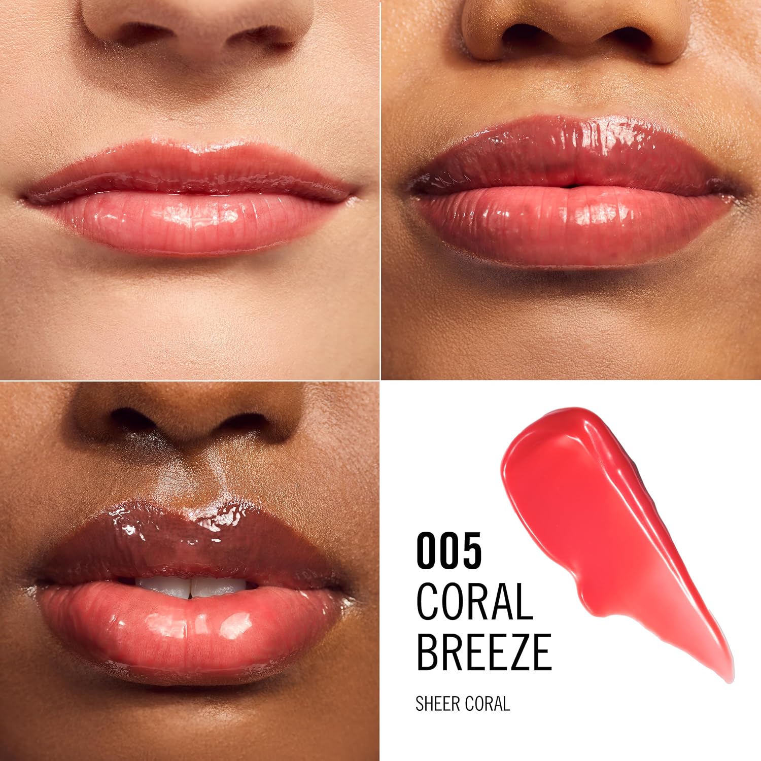 Rimmel London Oh My Gloss Butter Me Up Lip Butter Balm 006 Coral Breeze, Hydrating Lip Balm, Tinted Lip Balm, Lip Care, Hydration, Nourishing, Squalene