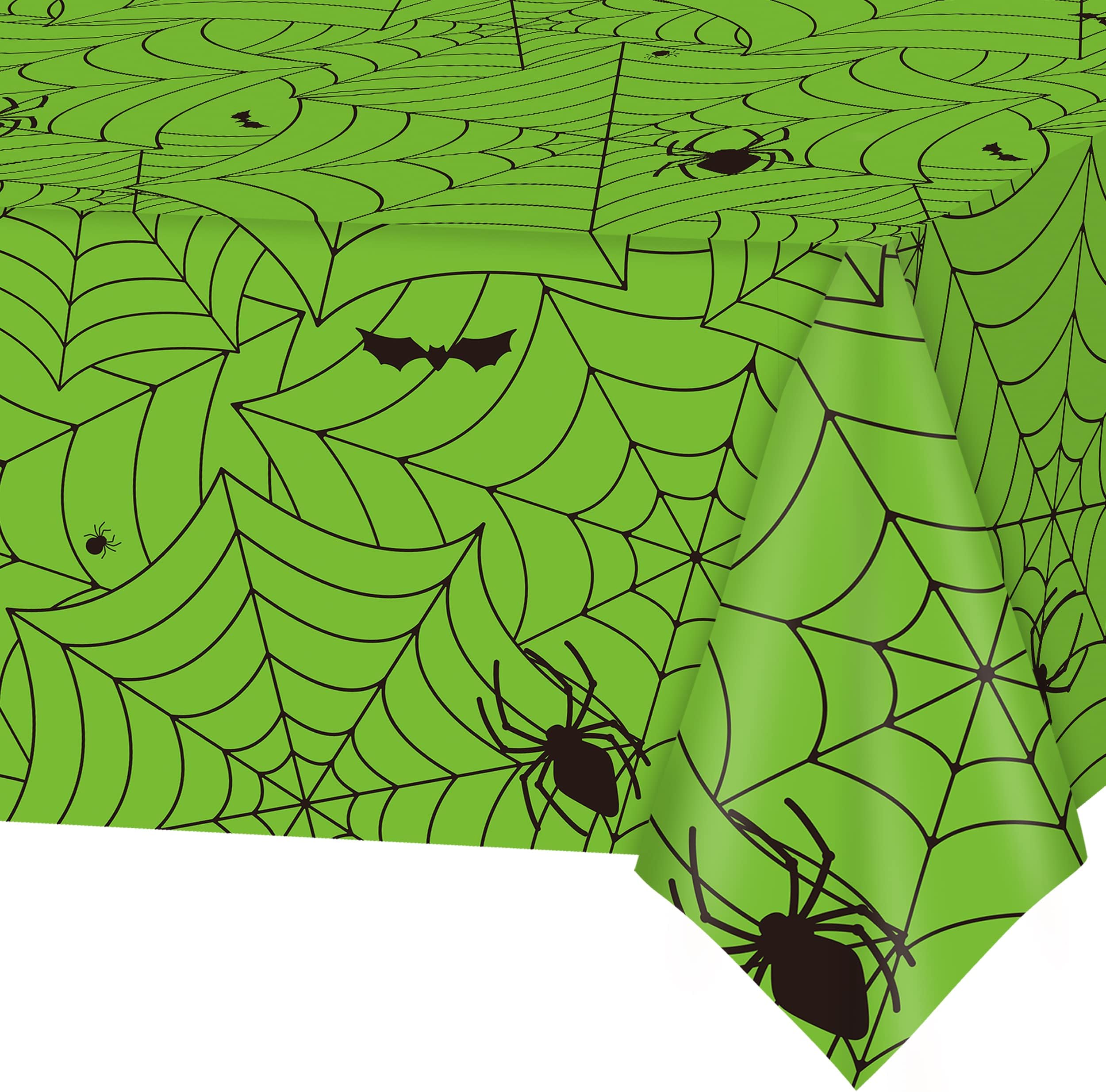 Halloween Tablecloth Plastic Disposable Spider  Table
