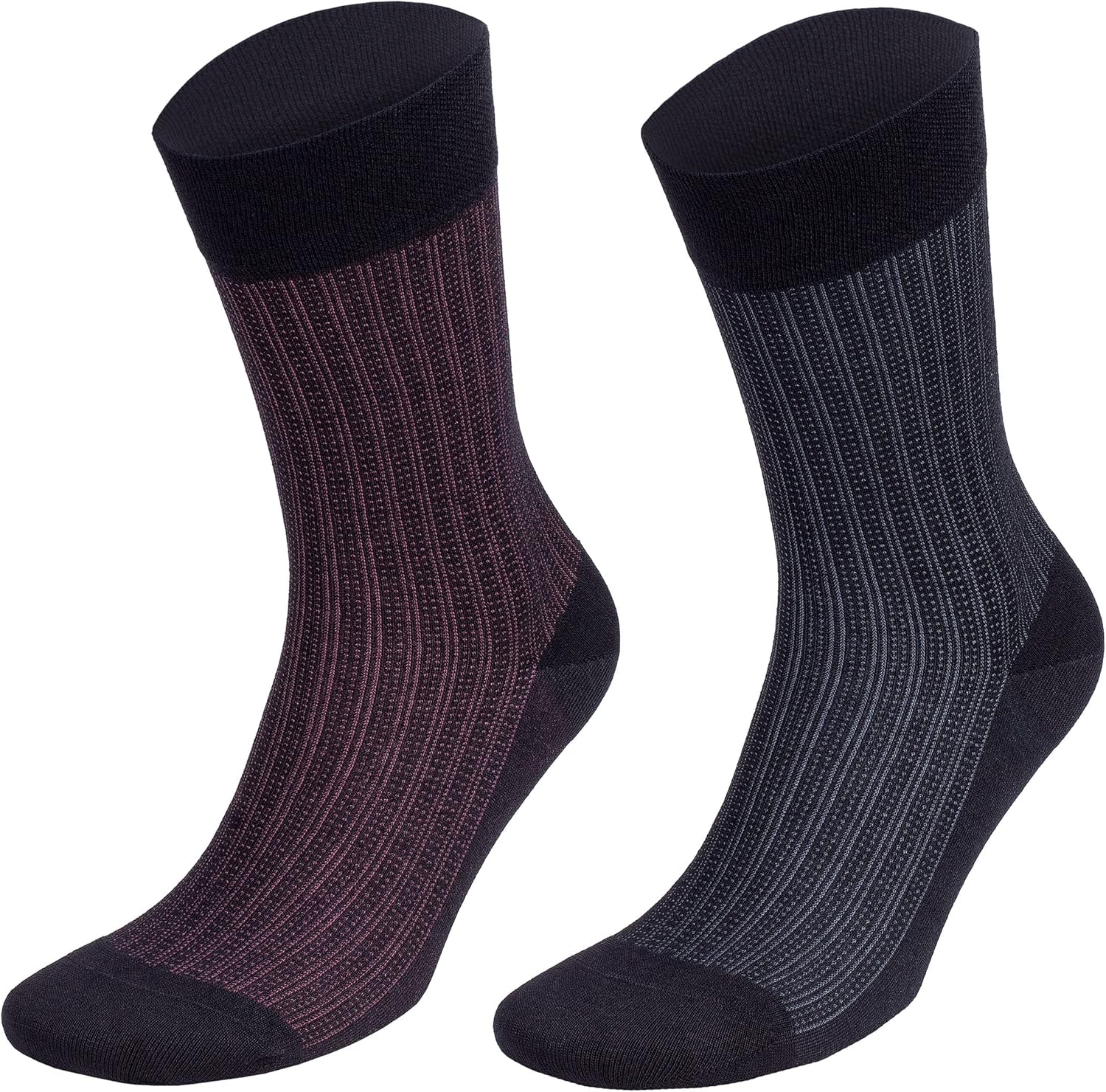 Men’s Lightweight Dress and Trouser Socks – Rayon Made From Bamboo, Odor Free & Breathable(3 or 8 pairs + Gift box)
