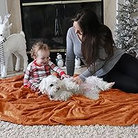 Vista 55 de Bedsure - Manta de vellón, tamaño queen, suave, ligera, afelpada, mullida, acogedora, de microfibra de lujo, color rosa, 90 x 90 pulgadas