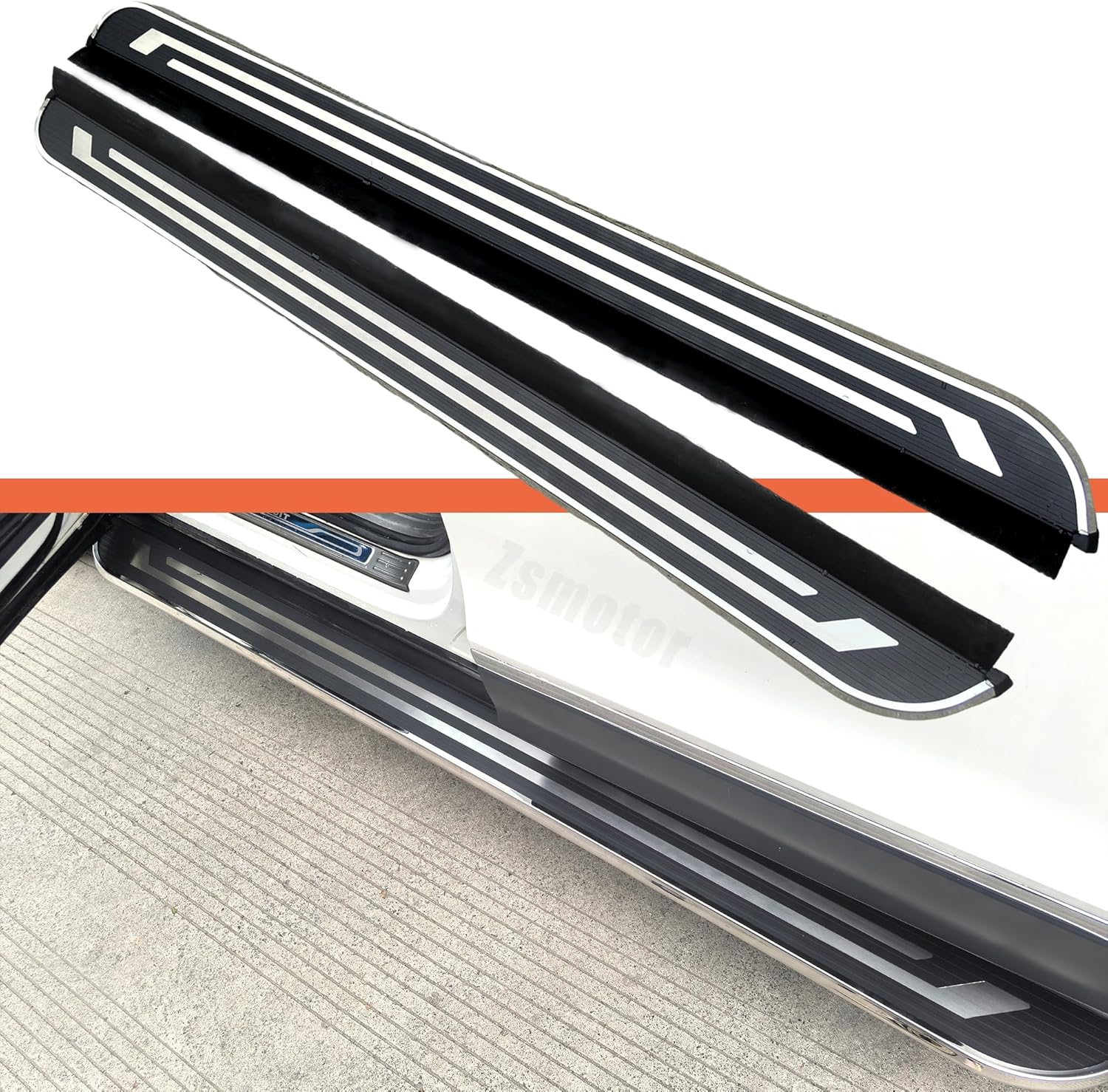 2PCS Running Boards Fits for KIA Sportage 2016 2017 2018 2019 2020 2021 Side Steps Side Stair with Install Hardware Brackets Black