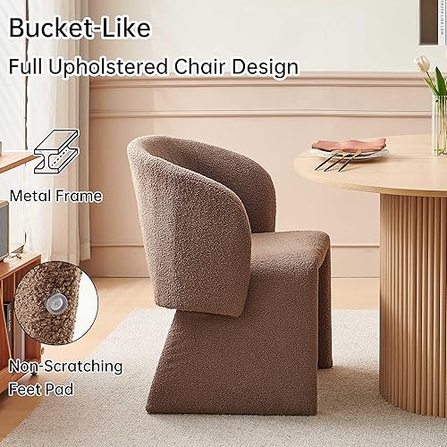 Miniatura 6 de NORDICANA Juego de mesa de comedor redonda de 5 piezas para 4, mesa de cocina rústica de 47 pulgadas y juego de sillas, juego de comedor con 4