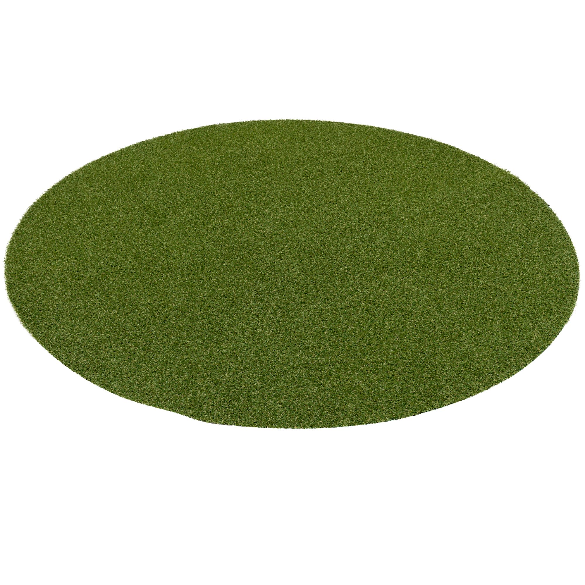 Snapstyle Lujosa Alfombra de Césped Artificial Wembley Verde Redonda en 5 Tamaños