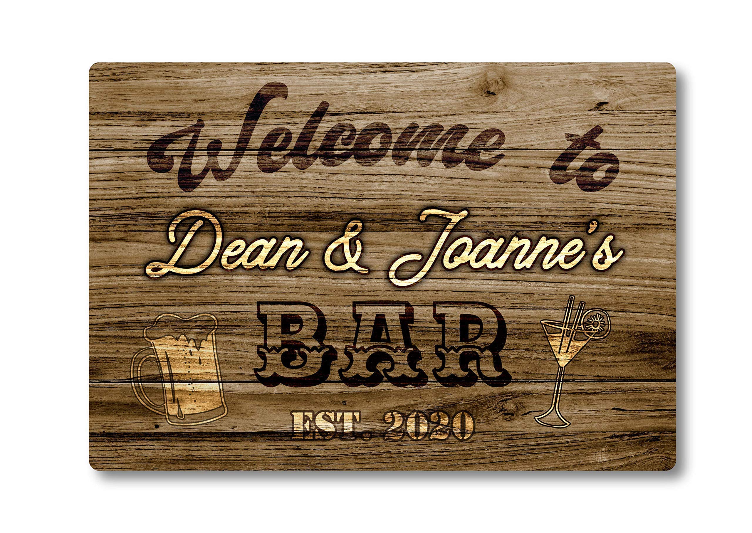 Sponsored Ad – Personalised Bar Sign METAL Plaque Western Style. Home Pub Shed Garage Man Cave.