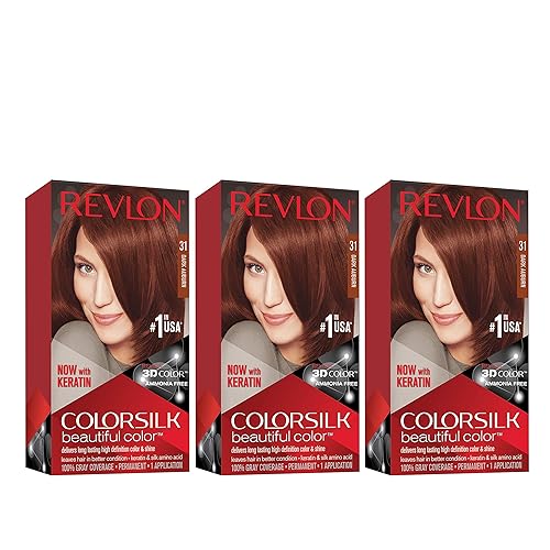 Miniatura 200 de Revlon Colorsilk - Tinte permanente para el cabello, cubre 100% las canas, sin amoníaco, con queratina y aminoácidos, castaño claro 51, 4.4 onzas
