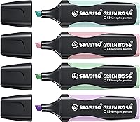 Vista 3 de Resaltador STABILO GREEN BOSS Pastel - Cartera de 4 colores surtidos