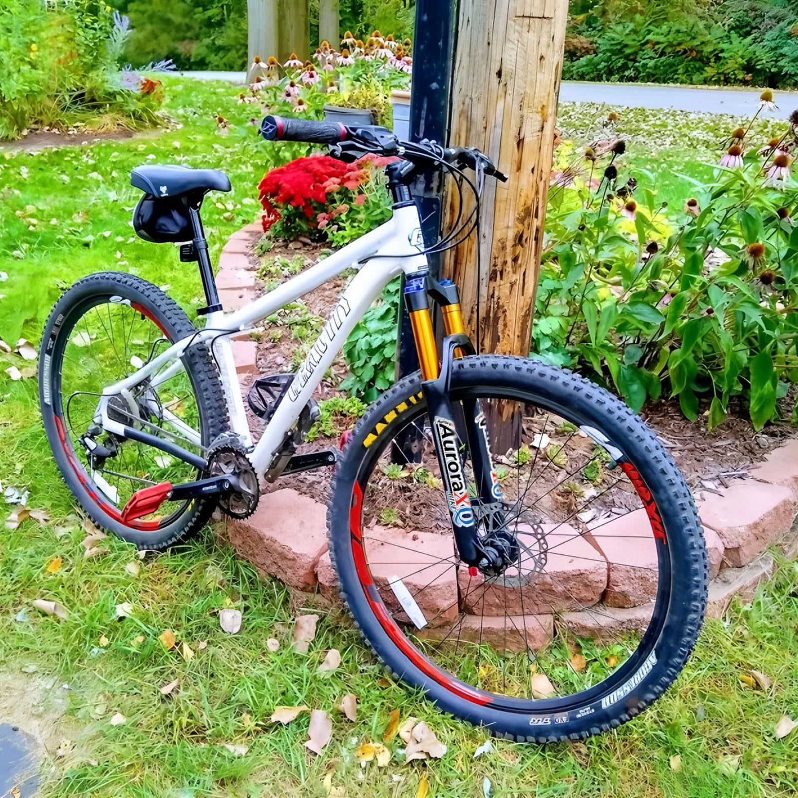 Horquilla de suspensión XQ de 26/27,5/29 Pulgadas, 160 mm de Recorrido, Ajuste de Rebote QR de 9 mm, 1-1/8" de sección Recta/cónica, Delantera para MTB XC.