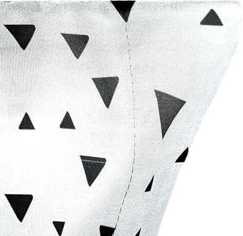 Miniatura 3 de Saturday Park Funda de almohada moderna de triángulos negros, ropa de cama 100% algodón, certificado Oeko-TEX