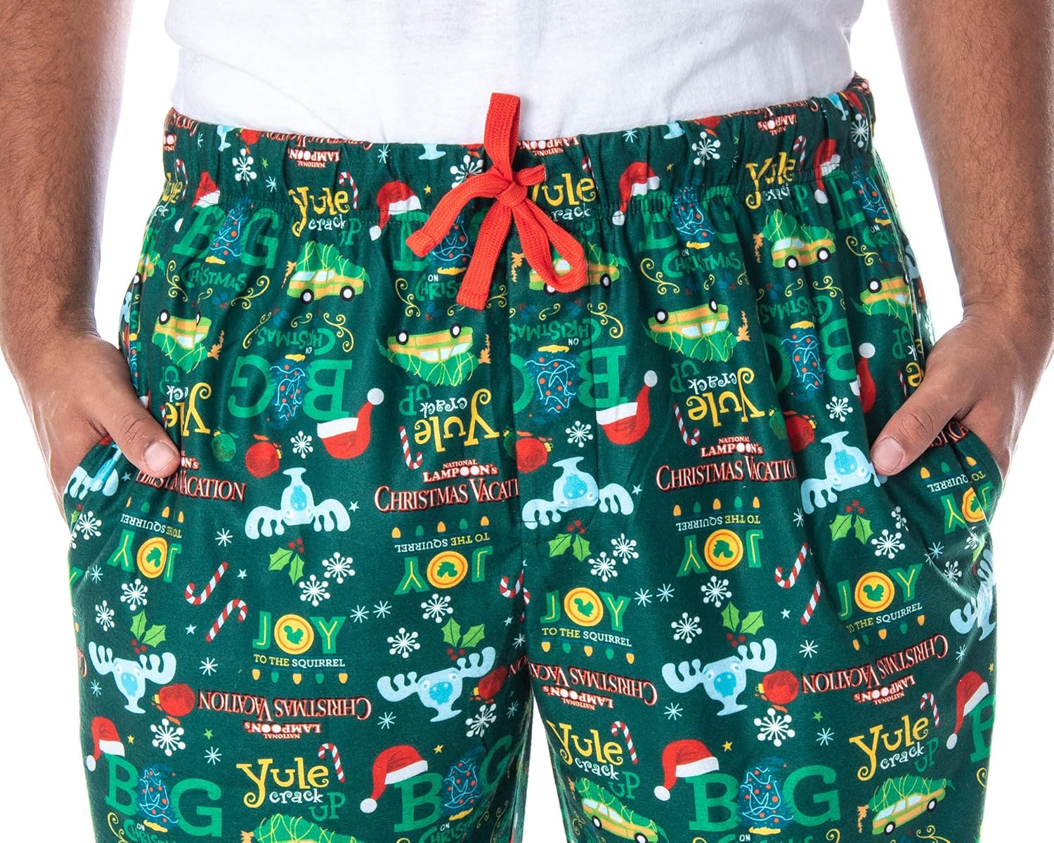 National Lampoon's Christmas Vacation Men's Allover Print Lounge Sleep Pajama Pants - Image 5