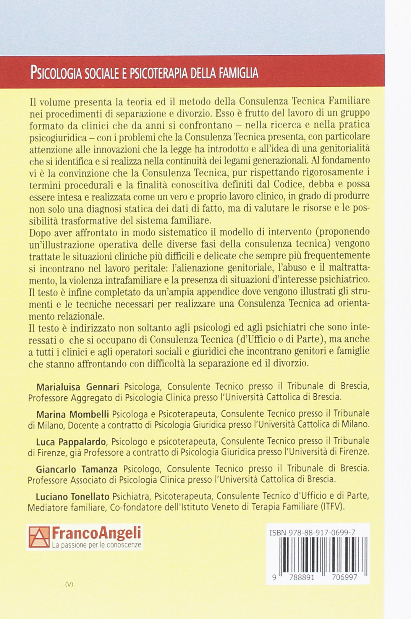 La consulenza tecnica familiare nei procedimenti di separazione e divorzio