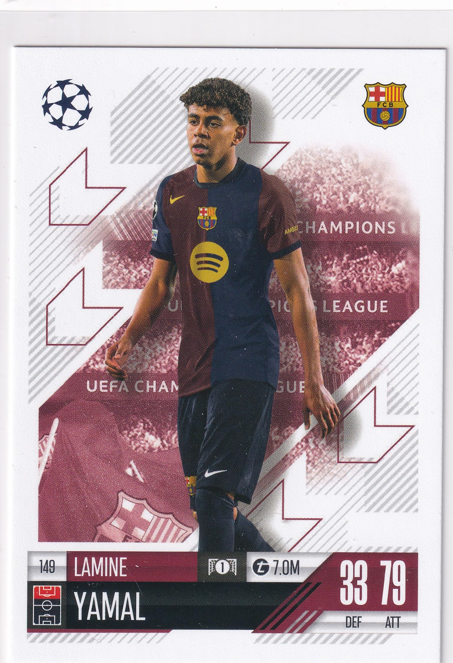 Match Attax 2024 2025 24/25 Lamine Yamal Trading Card