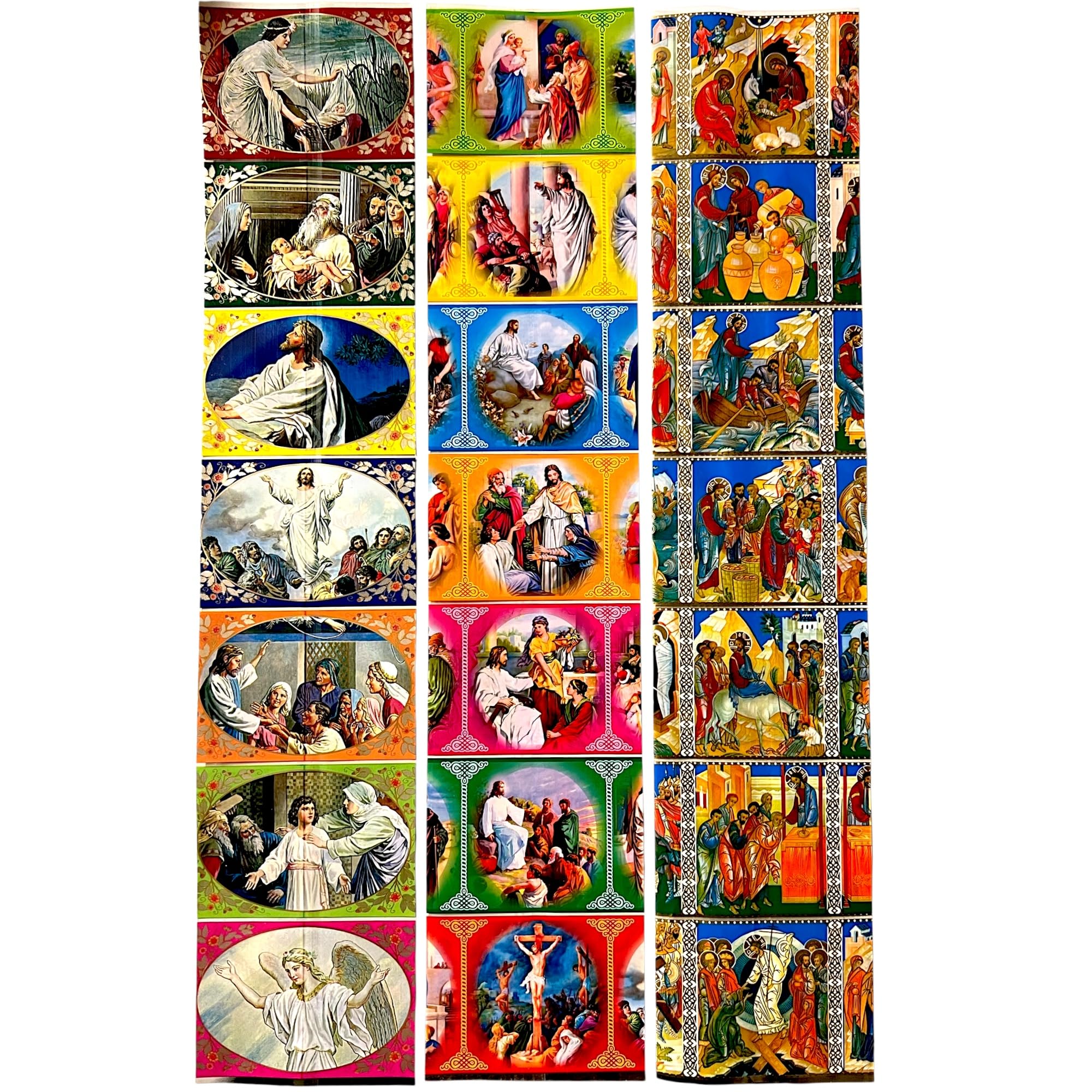 Ukrainisches Kunsthandwerk Easter Egg Shrink Wrap Set Saints Enough for 21 Easter Eggs