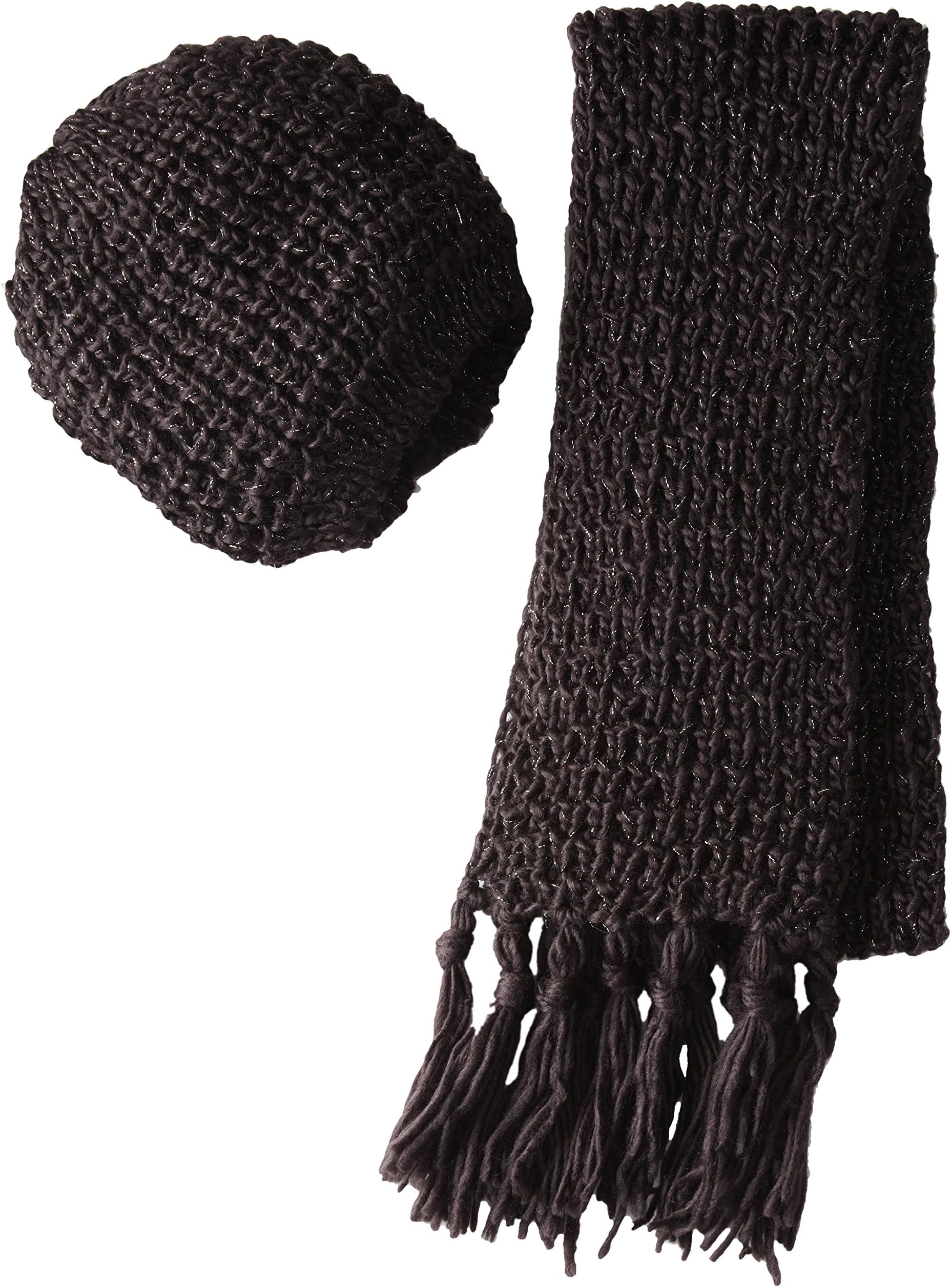 La Fiorentina Women's Two-Piece Chunky Muffler Scarf and Beret Set
