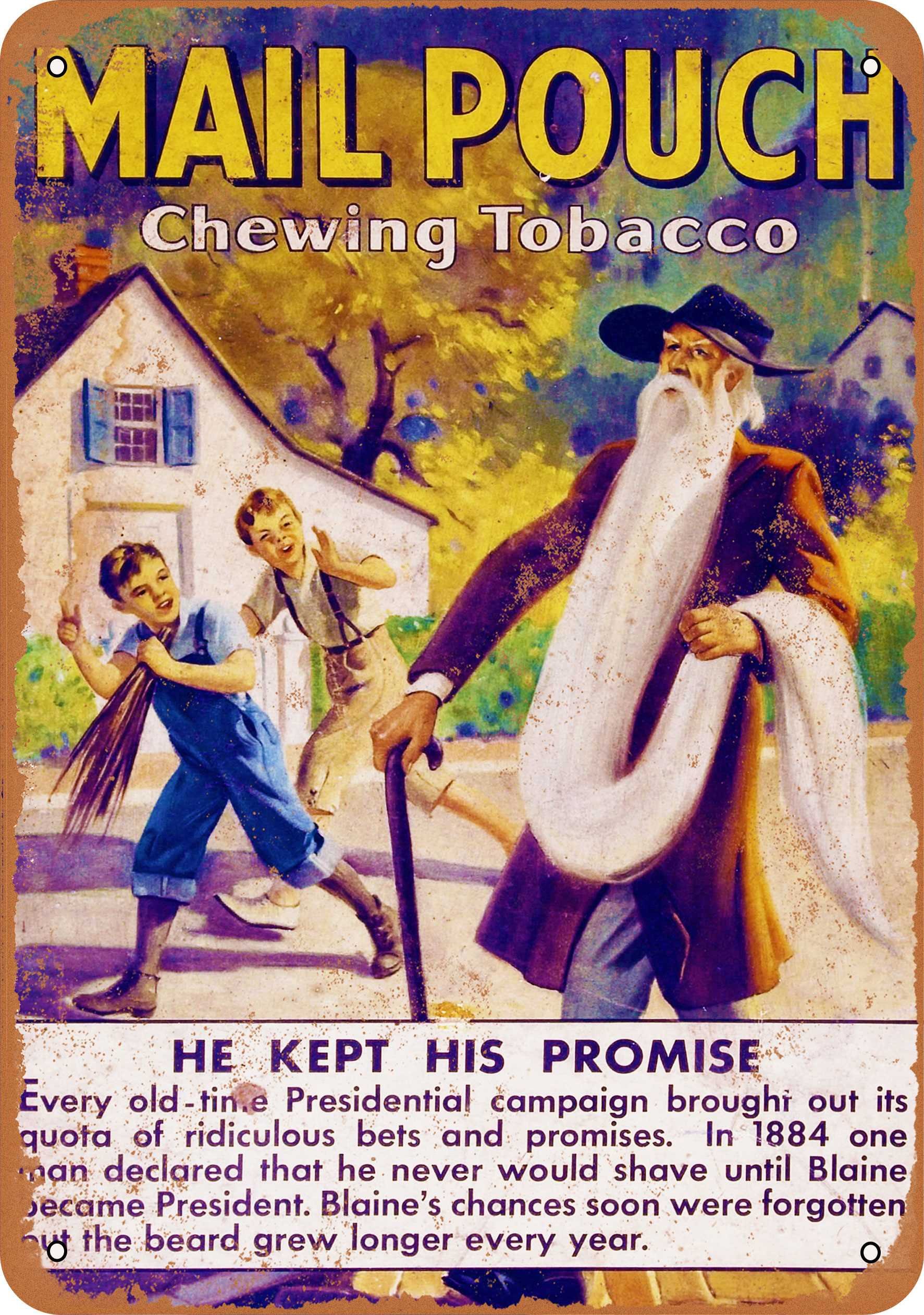 mail pouch chewing tobacco review Amazon.com: RetroRust 10 x 14 METAL SIGN - Mail Pouch Chewing Tobacco