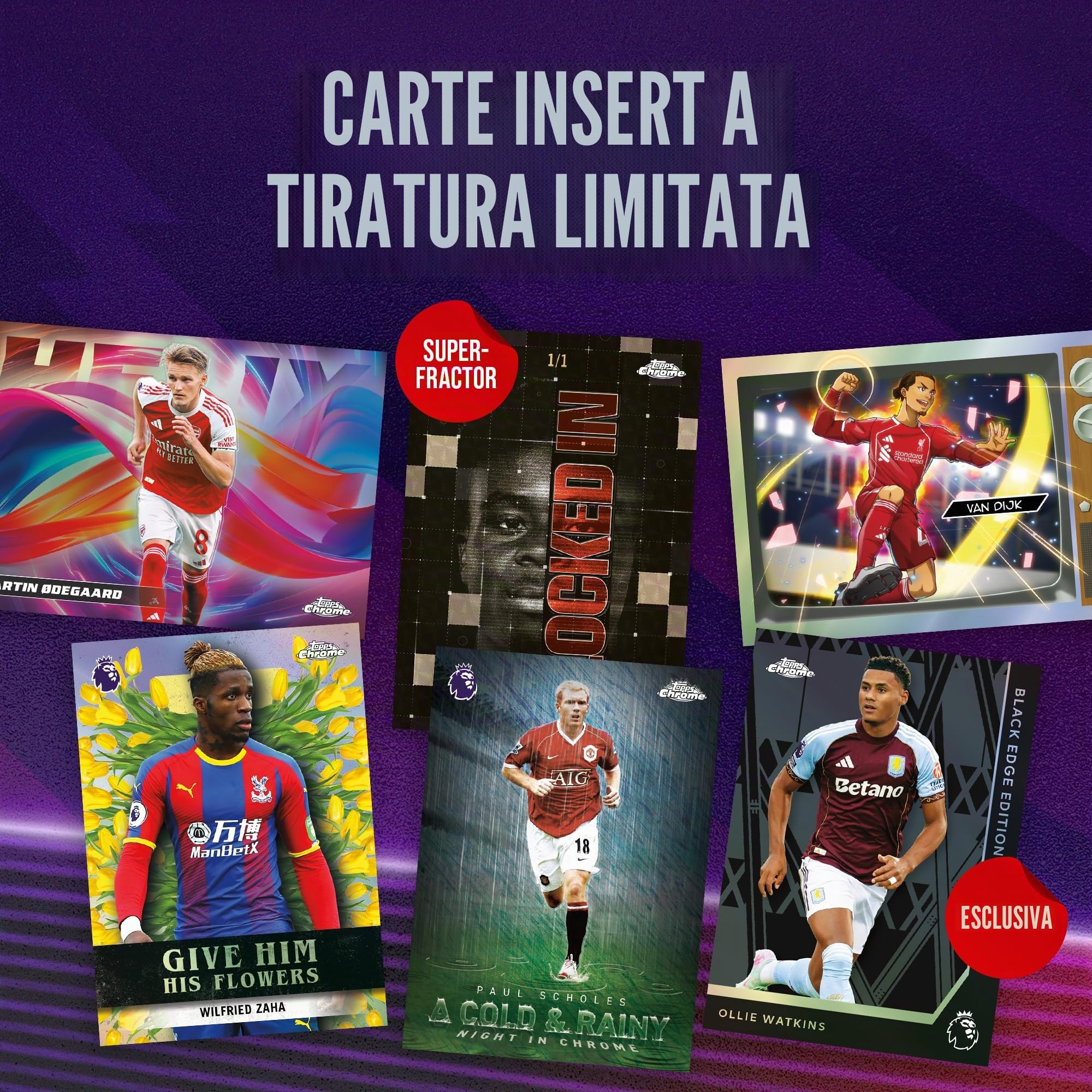 Topps Chrome Premier League 2026 - Pallone da calcio, sigillato in fabbrica