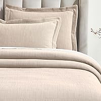 Vista 3 de Superior Juego de colcha y funda de algodón de 3 piezas, decoración de cama para el hogar, colcha decorativa, 2 fundas de almohada, peso medio