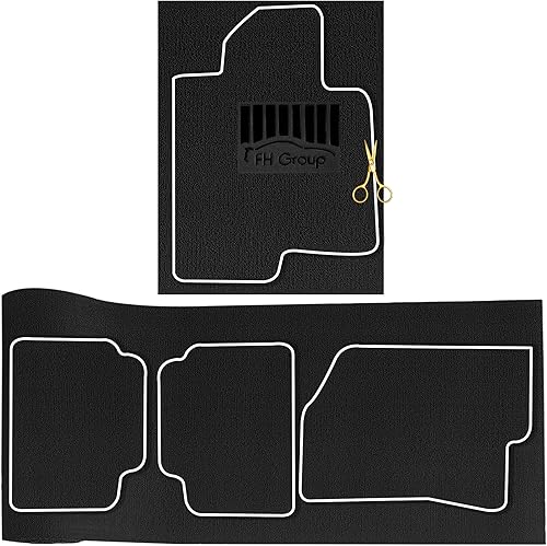 Miniatura 5 de FH Group Alfombrillas universales para el suelo del coche para adaptarse a la resistencia hazlo tú mismo, protección para todo tipo de clima,