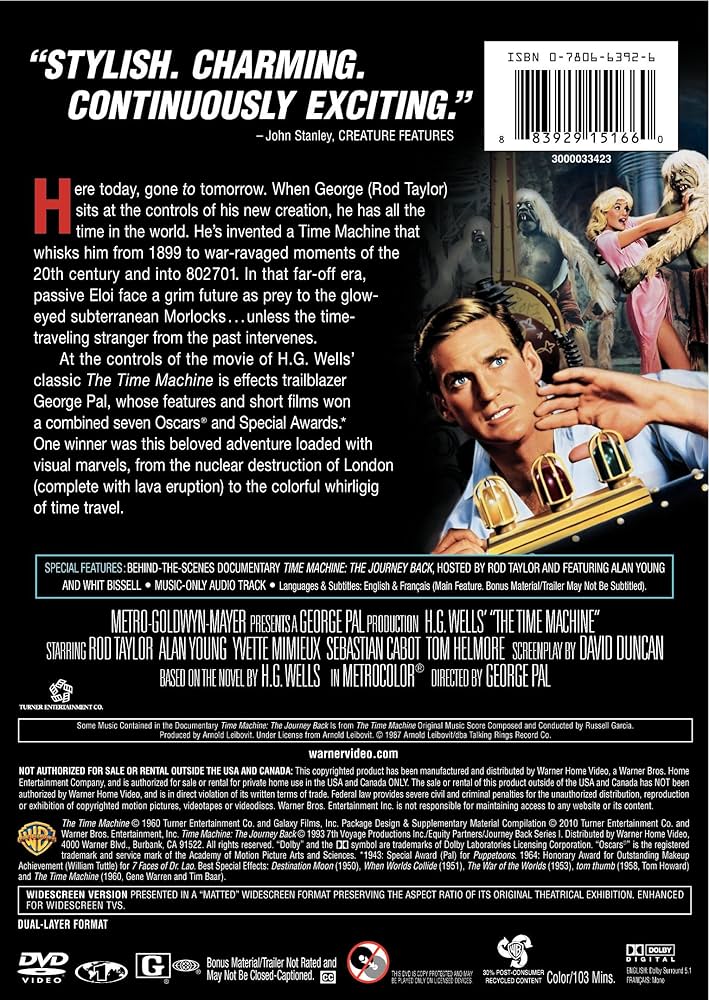 Amazon.com: The Time Machine : Rod Taylor, Yvette Mimieux