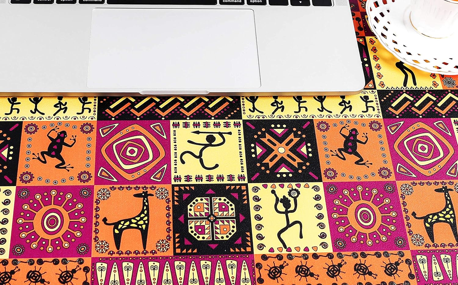 Office Writing Desk Mat Scratching-Proof Desk Protector with Bright Patterns, 31.5” x 15.7” YSAGi Ultra Thin Waterproof PU Leather Mouse Pad, Ideal for Table Cover, Computer Keyboard, PC