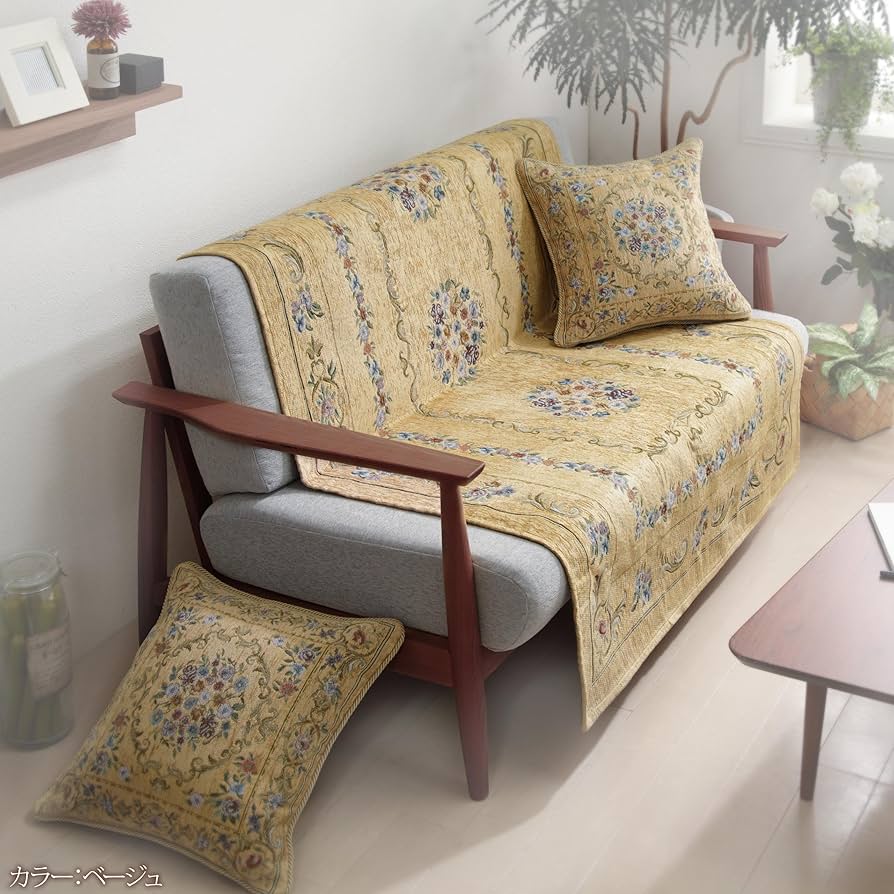 Amazon.co.jp: イタリア製ジャガード織りクッションカバー