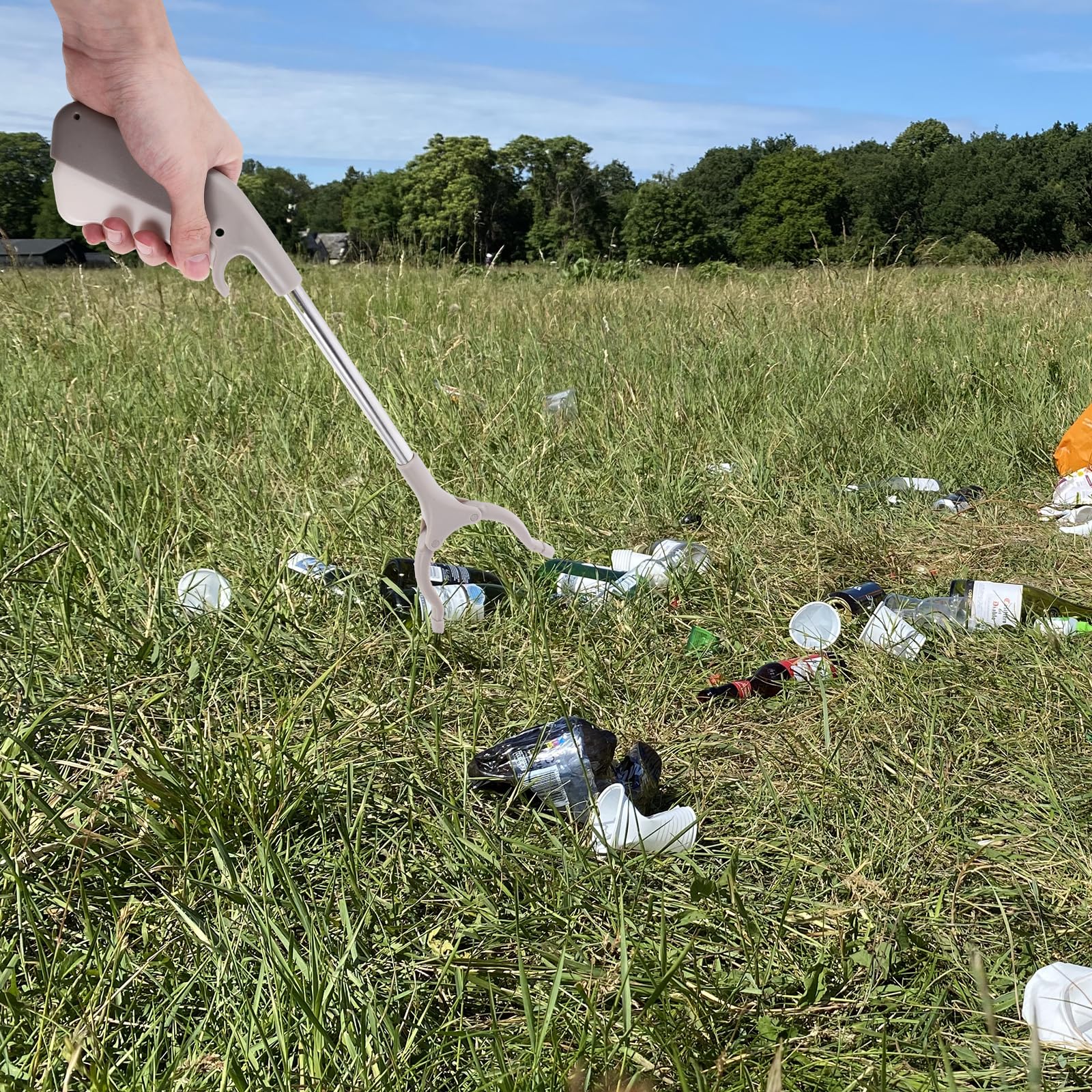 CIYODO Müllgreifer 2 Stück - Robuste Greifzange Für Außenreinigung & Gartenarbeit