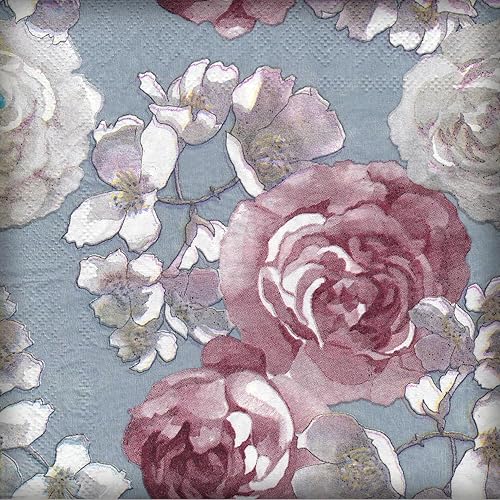 Miniatura 17 de 40 servilletas de papel, servilletas de cóctel diseñadas con estampado de mariposas, servilletas para bodas, cenas y fiestas, servilletas de papel