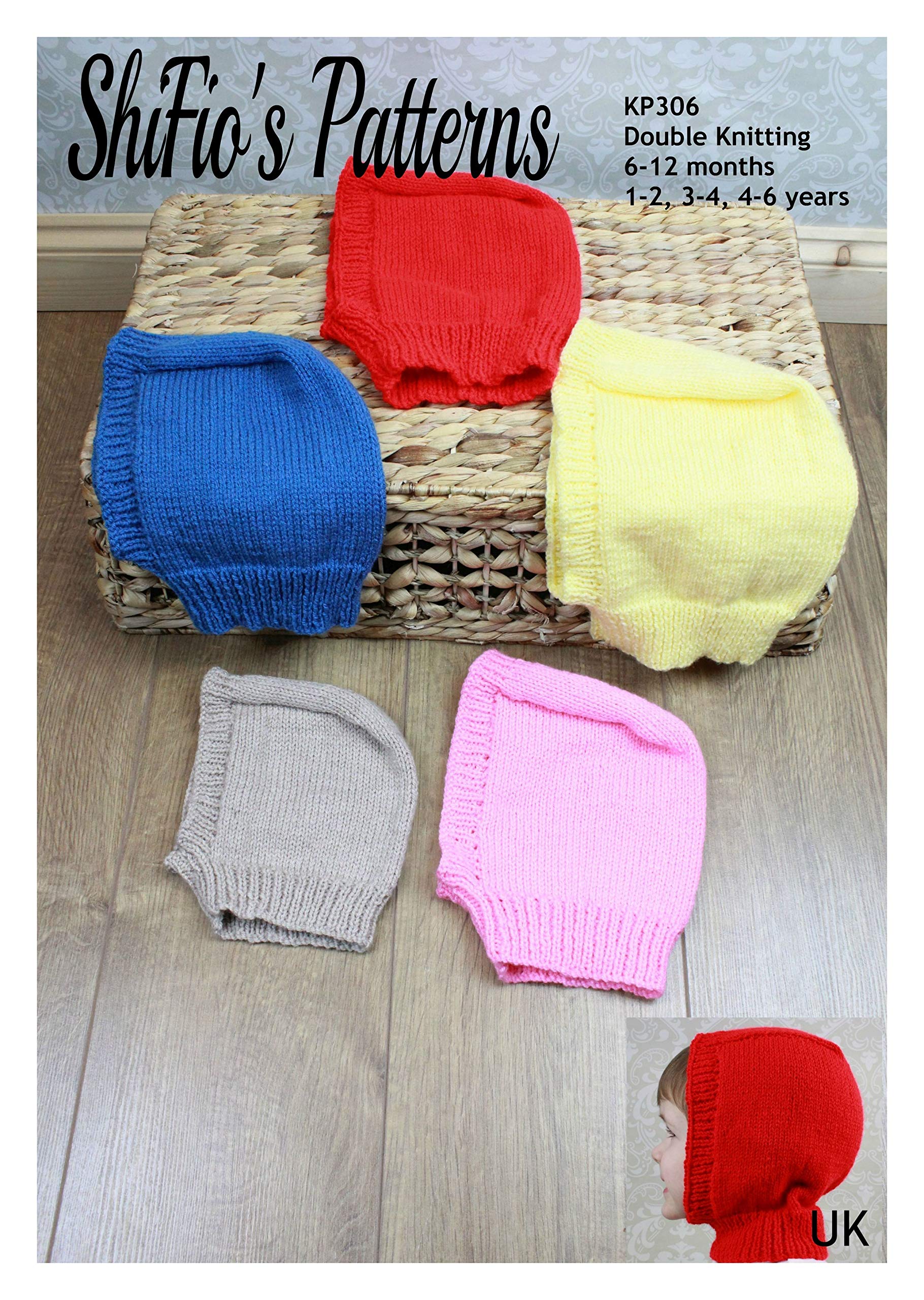 KP306 Child's Balaclava & Snood Knitting Patterns - Boys & Girls Hats, Double Knitting