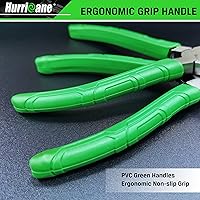 Vista 5 de HURRICANE Juego de 4 alicates de anillo a presión, kit de alicates de clip de 7 pulgadas interno y externo, alicates de mandíbula recta y doblada