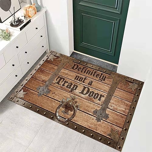 Miniatura 6 de Tapete divertido para puerta delantera, ultra duradero, para decoración de porche, para interiores y exteriores, tapete de bienvenida resistente