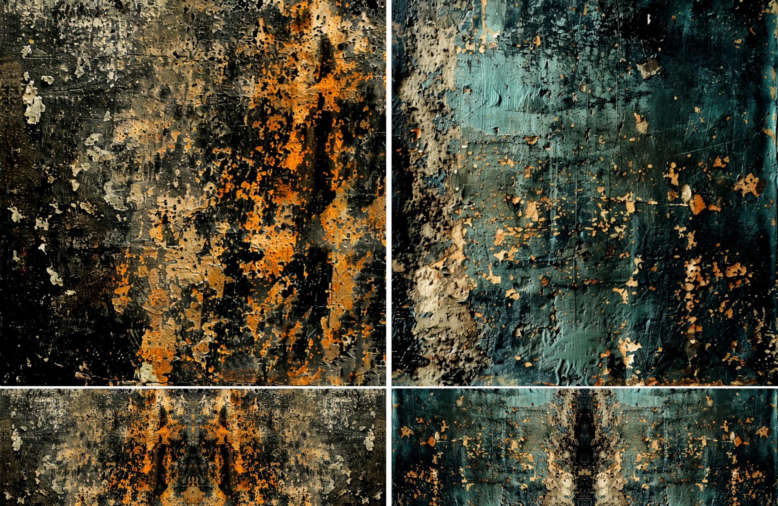 Grunge Wand-Reispapier, 29 x 29 cm (2 Stück) – 8 x strukturierte Decoupage-Designs für Collagen, Kartenherstellung und Bastelarbeiten, Decoupage von CRAFT KREATIVELY