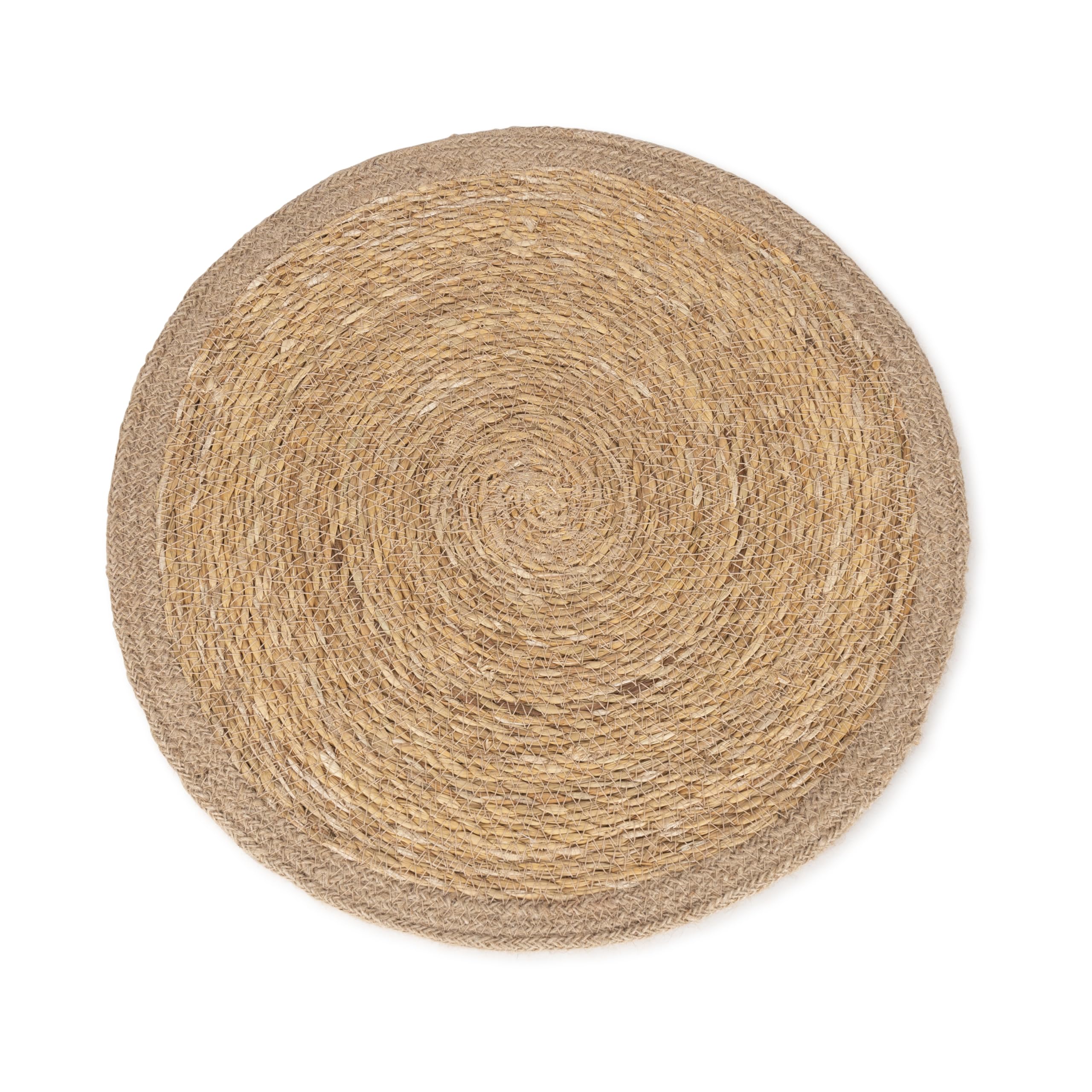 Olly & Rose Seagrass & Jute 37cm Placemats (Set 4) - Natural Handmade Tableware
