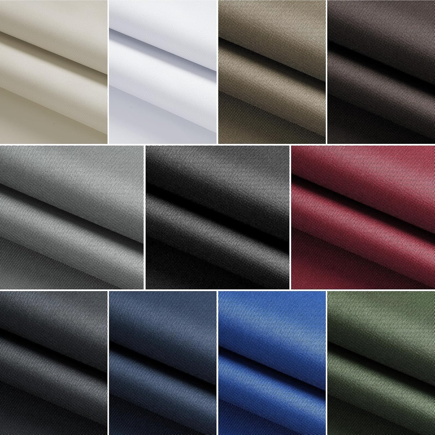 Waterproof Marine Canvas Fabric by The Yard 58" W 600D PVC Backing Water-Resistant Polyester Fabric Upholstery Material for Outdoor Indoor Marine Awning Tent Boat Furniture Cover DIY, 5 Yards Beige