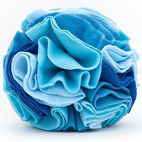 Pupper Snuffle Ball for DogsDog Enrichment Toy (Small, Blue)