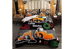 Feelyou Kids Equipment Trucks Comforter Set