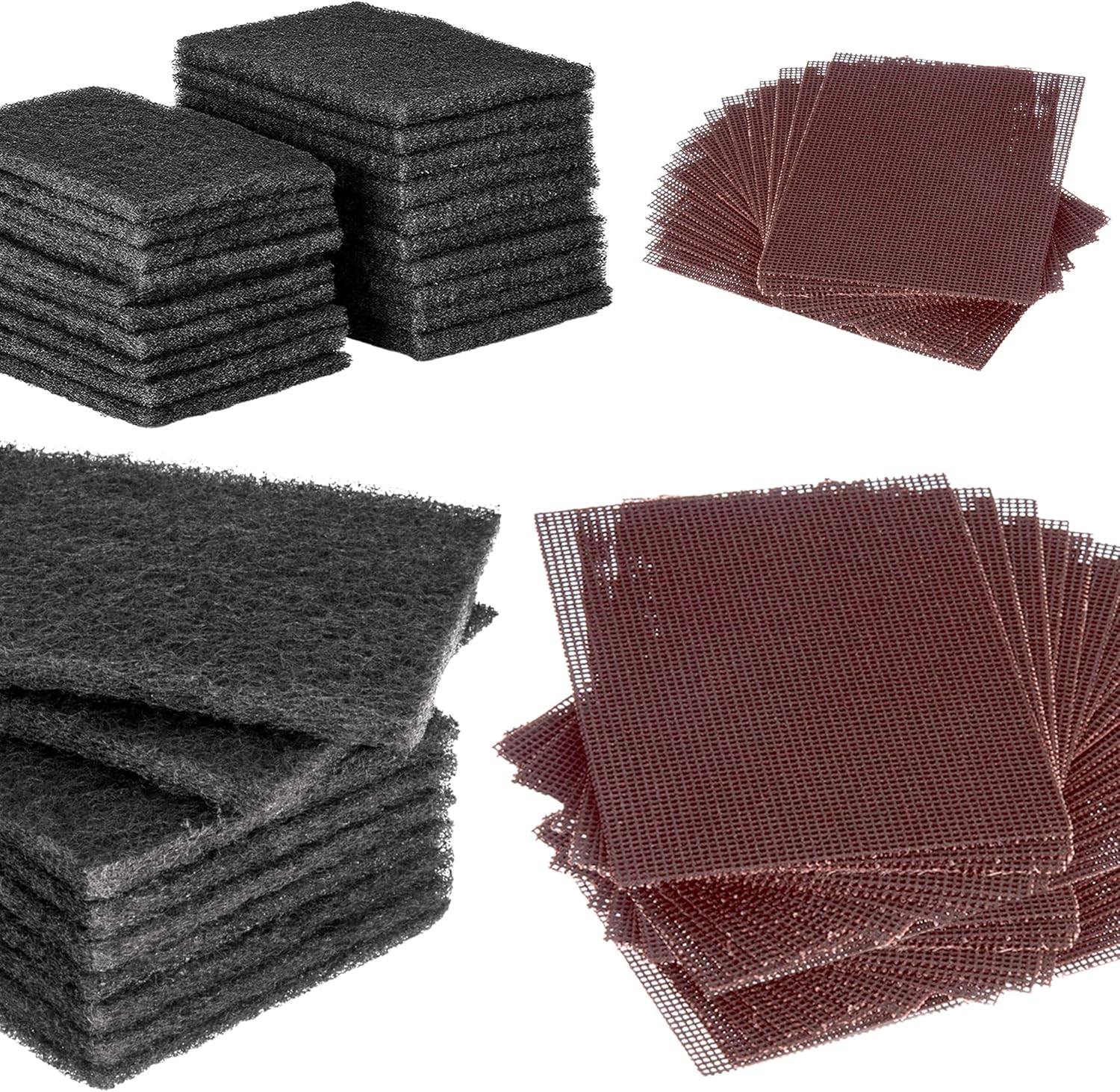 CUSINIUM 30-Pack Griddle Cleaning Pads + 60-Pack Grill Screens