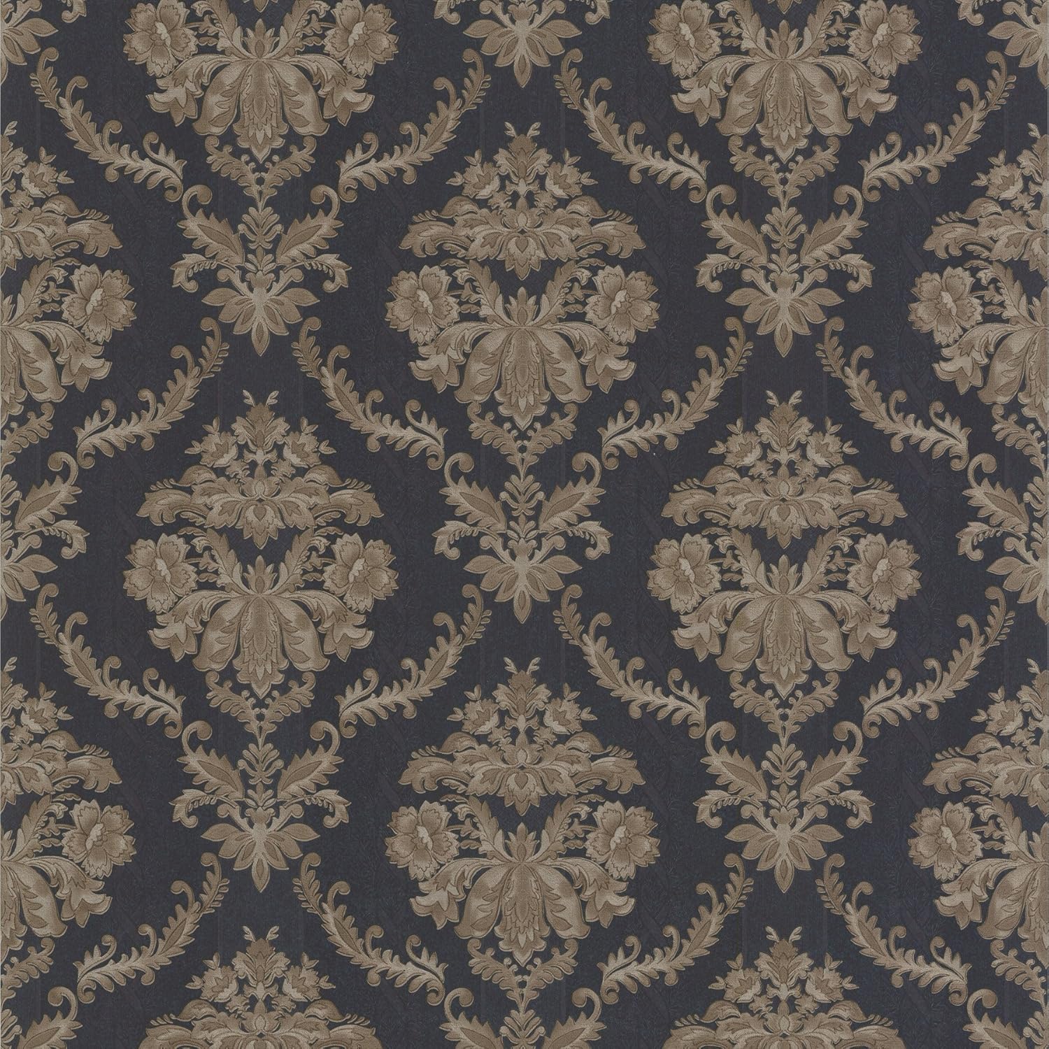 Mirage 990 65046 Westminster Damask Wallpaper Dark Blue Amazon Com
