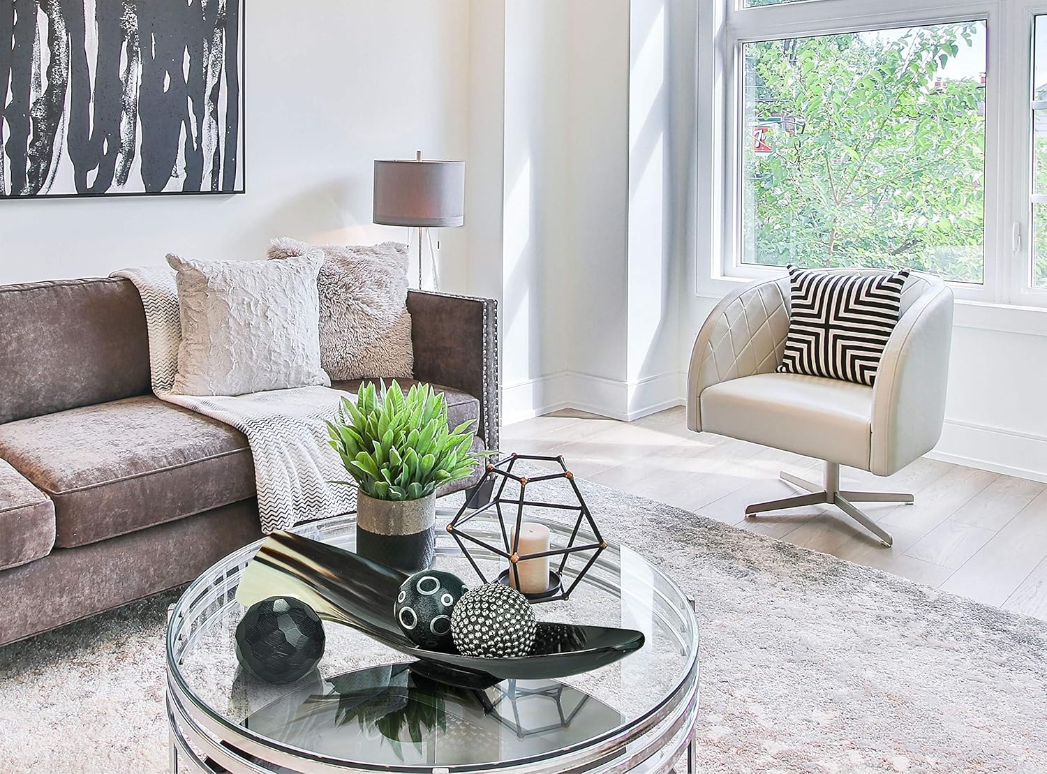 U'Neeque Collections Beautiful Handmade Black Small Decorative Balls for Bowls - Decorative Balls Set of 3”x 3 pcs, Accent Decor Great for Trays & Vases : Home & Kitchen