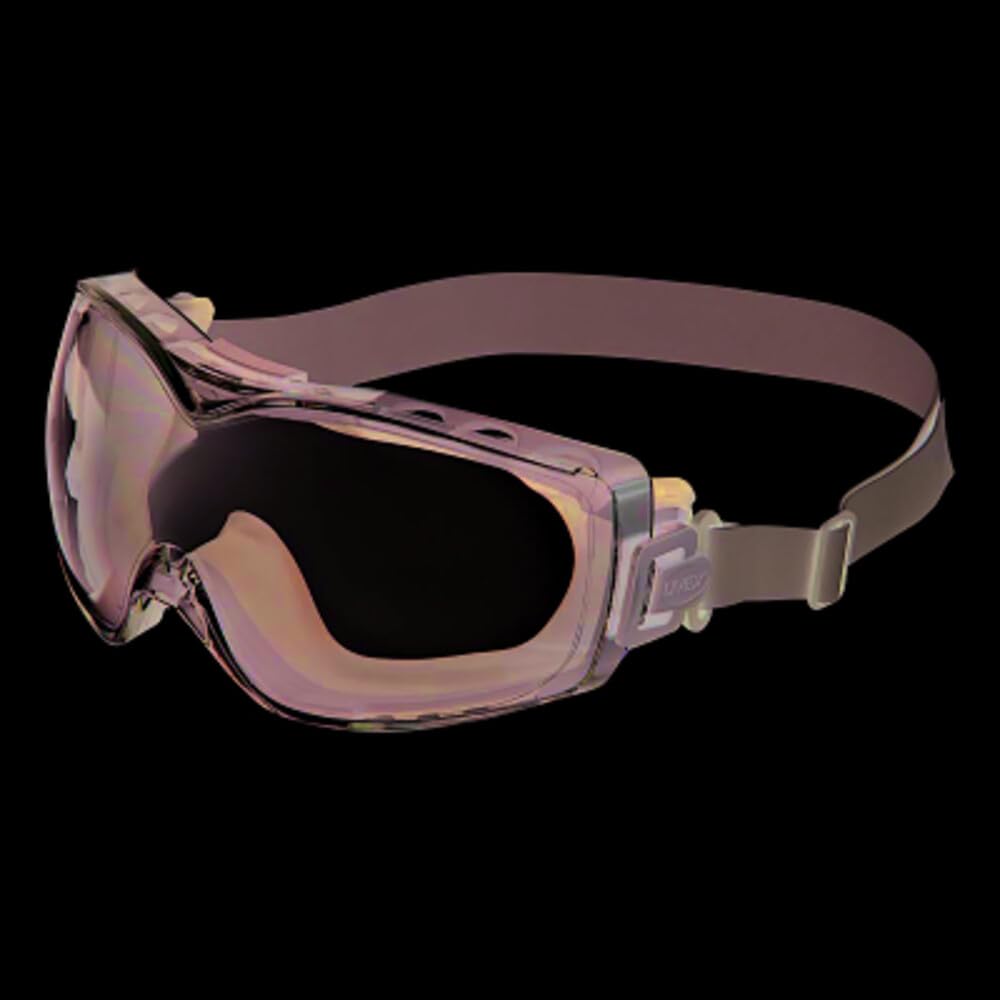 Uvex Stealth OTG Safety Goggles with Clear HydroShield Anti-Fog Lens & Neoprene Headband (S3970HS)
