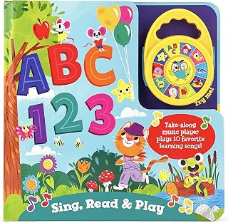 Cottage Door Press ABC 123 Sing Read & Play Deluxe Music Player & Board Book Set, Ages 1-5 Learning Toy