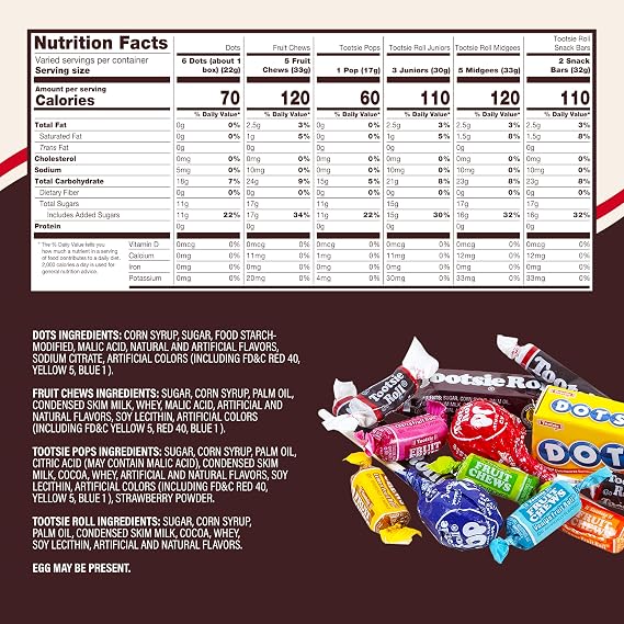 Tootsie Roll Child's Play Candy Favorites - Made in USA - 5 Pounds of Individually Wrapped Party Candy - Funtastic Variety Mix Bag - Peanut Free, Gluten Free (5 Pounds)