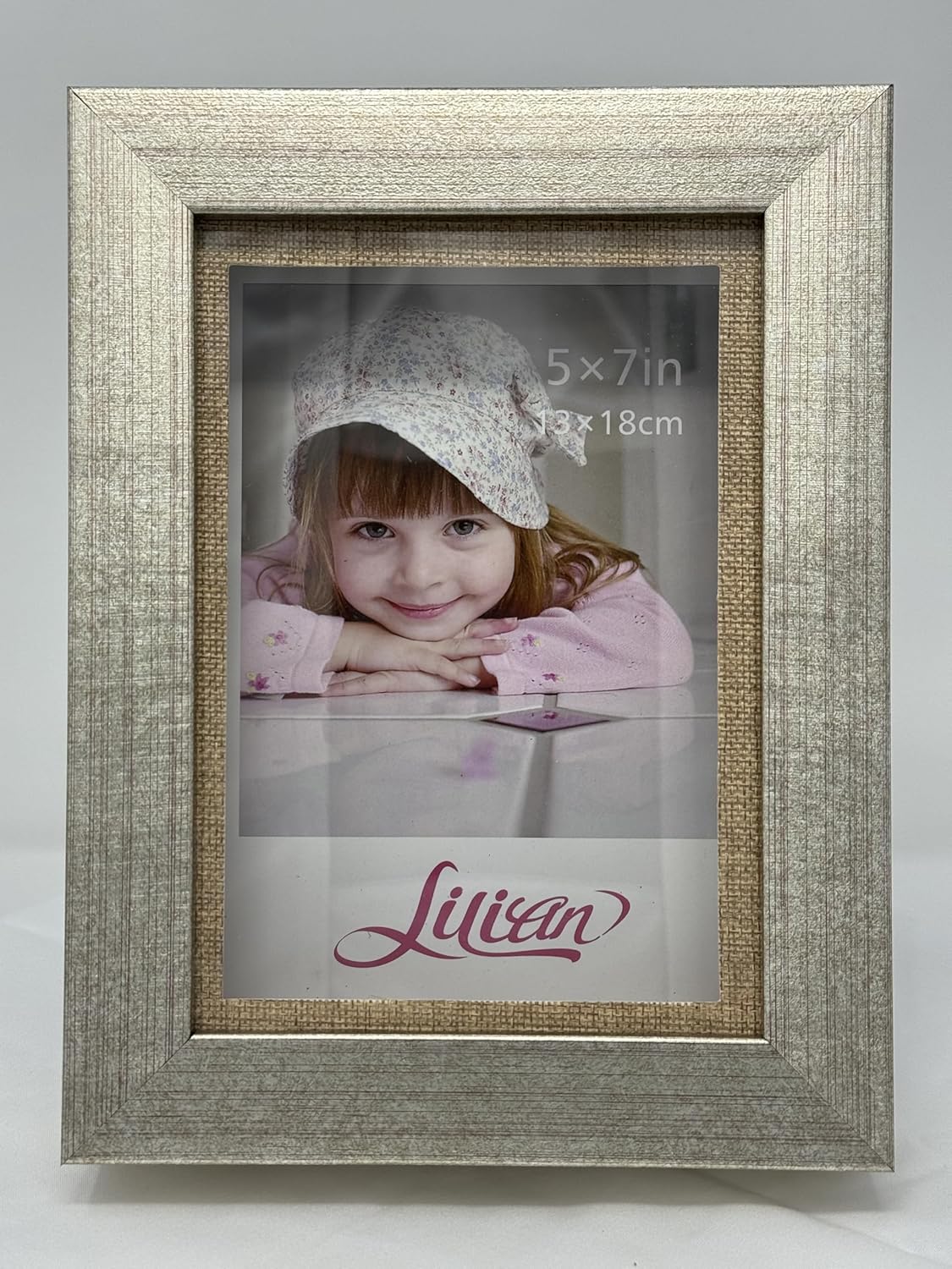 Lilian Drawbench Silver Collage Photo Frame 5x7Inch - Made to Display Pictures 4x6 Inches with Mat or 5x7 Without Mat - Wall Mounting Material Included(3-Pack)