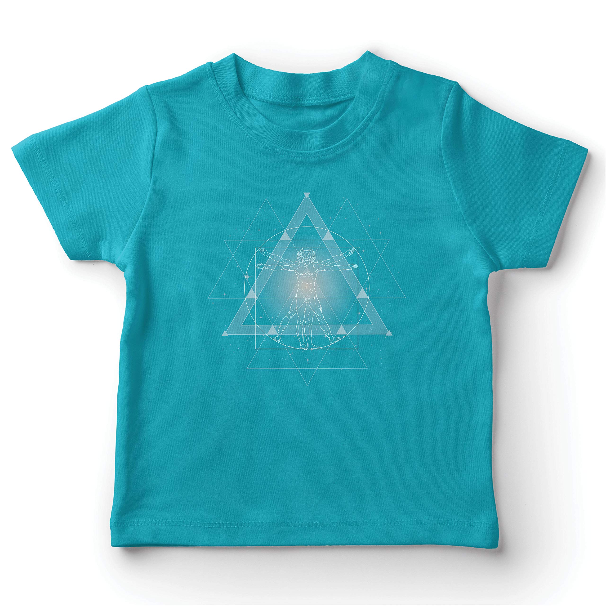 lepni.meKids T-Shirt Divine Vitruvian Man Leonardo Da Vinci Sacred Geometry