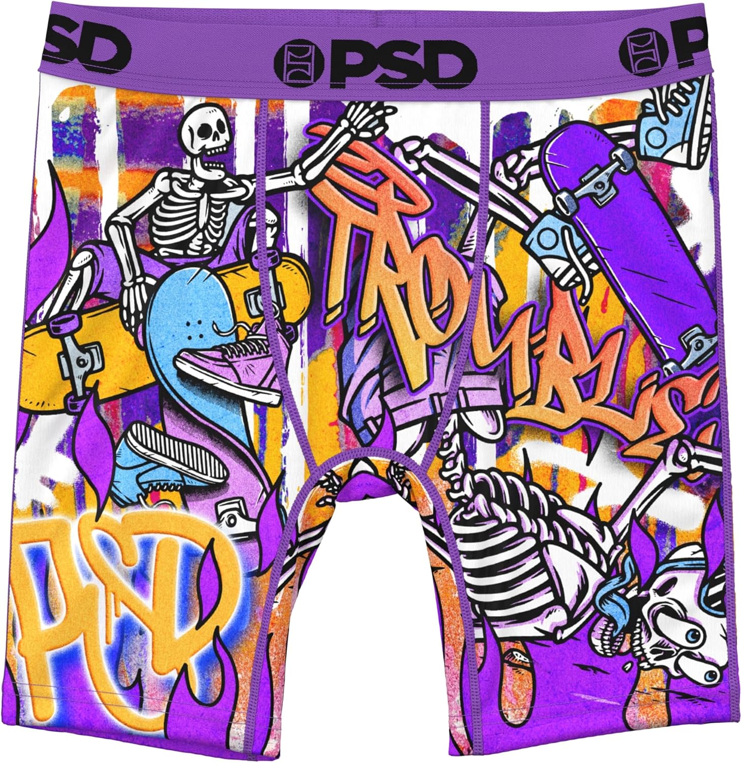 PSD Youth Skeleton Graphic Boxer Briefs – Performance Fit Kids Underwear - Image 2