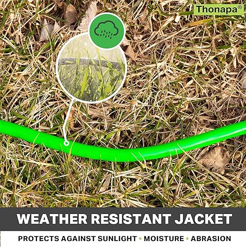 Miniatura 36 de SJTW - Cable de extensión iluminado para exteriores de 3 tomas de corriente, calibre 12, 15 amperios, cable de extensión de alimentación resistente