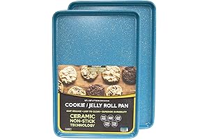 casaWare 2pc Ultimate Commercial Weight Ceramic Baking Sheet Set