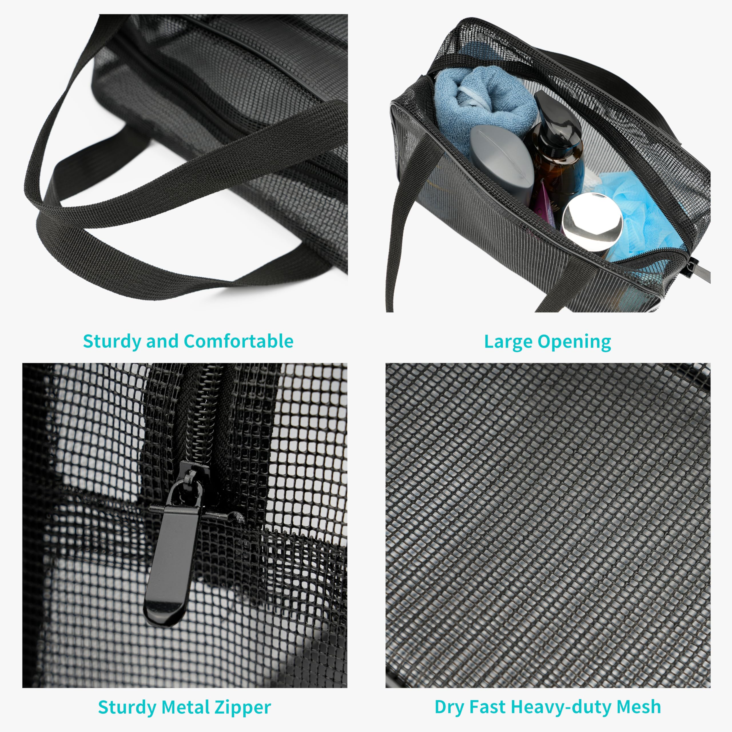 REDSINDA Mesh Shower Caddy - Travel & Gym Bag -13