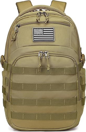 Miniatura 25 de Wotony Mochila táctica militar, mochila para hombres pequeña bolsa táctica de asalto negro