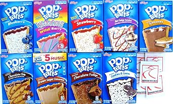 9 Pack! The Ultimate Pop Tarts Variety Pack 9 Different Flavors - Bundle of 9 Boxes, 1 of Each Flavor. Gift Box, Value Pack, Breakfast Food