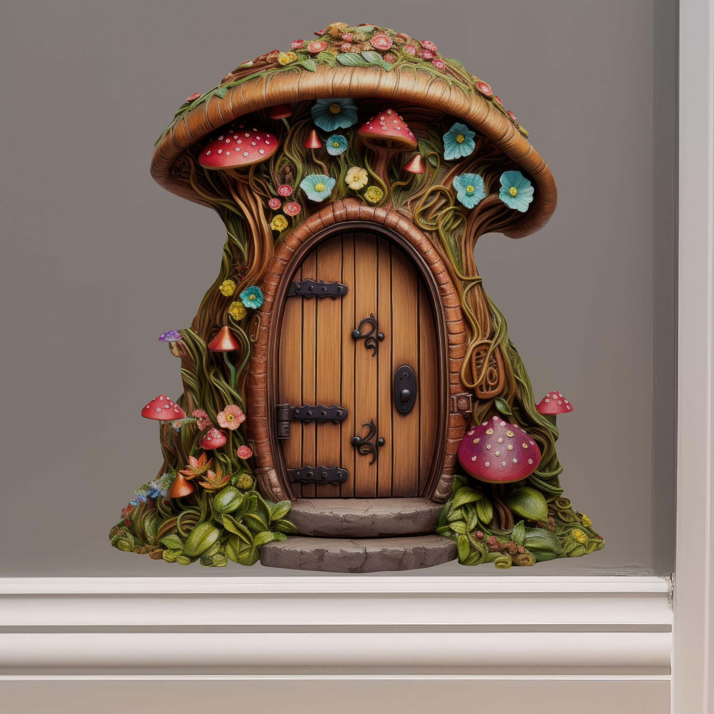 Mushroom Top Fairy Door - Fairy Door Wall Sticker