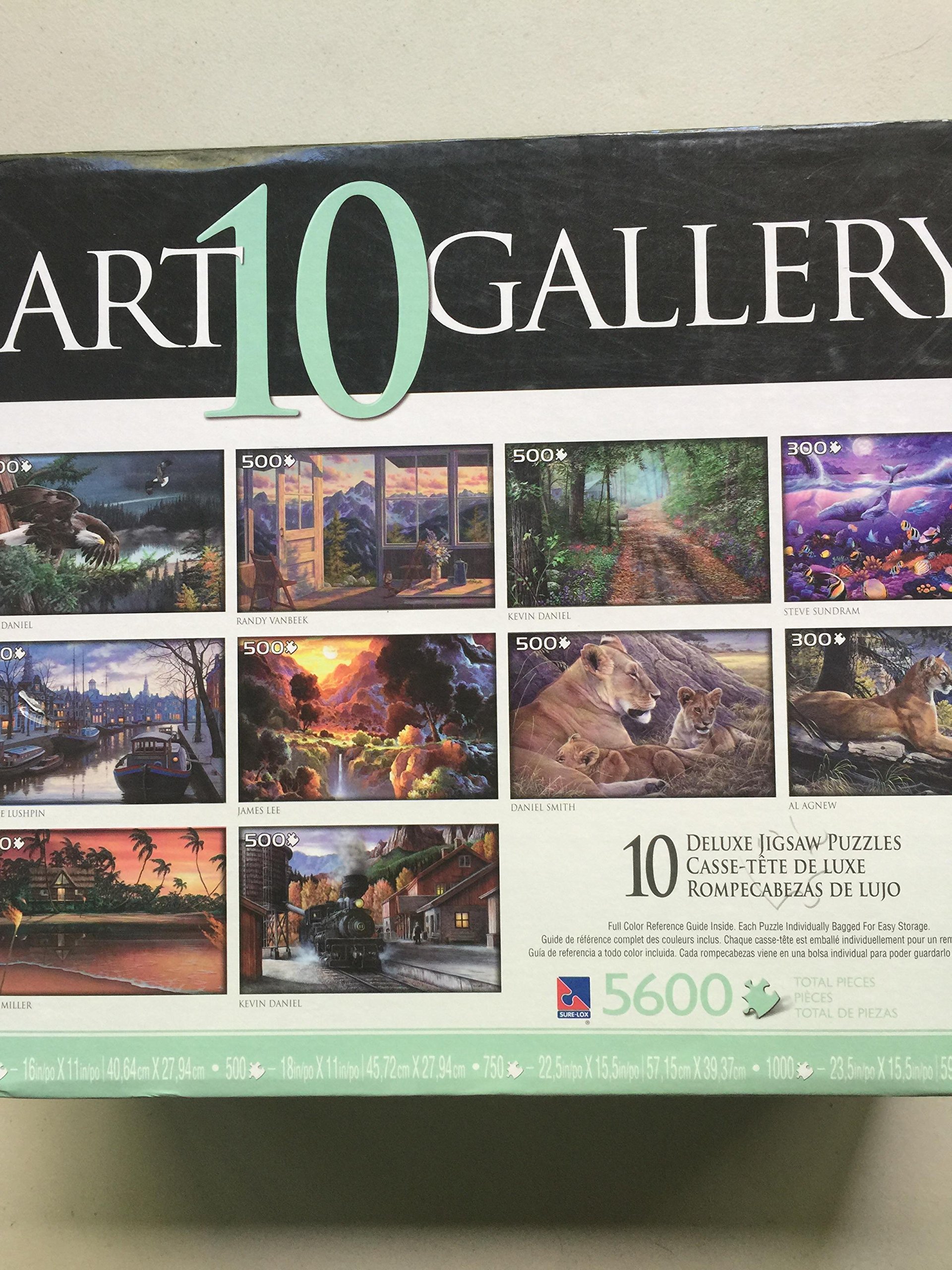 ジグソーパズル　10点入りボックス　超レア Amazon.com: 10 art gallery deluxe Puzzle in box : Toys & Games
